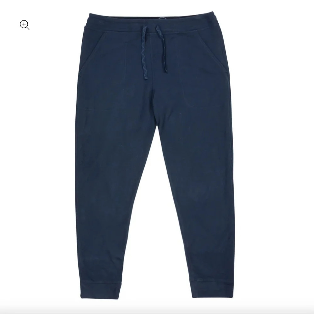 Patagonia Worn Wear pull-on Jogger Pant Blue S/M  Elastic Waistband